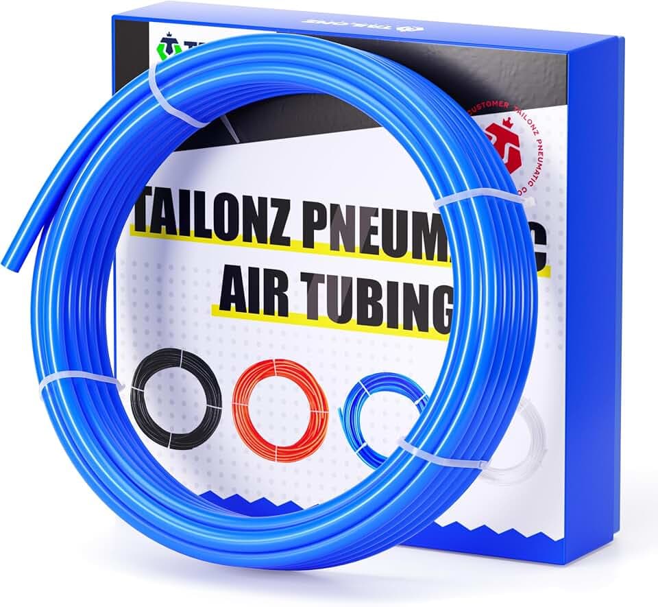 TAILONZ Blau 4mm PU Druckluftschlauch 10M Pneumatikschlauch