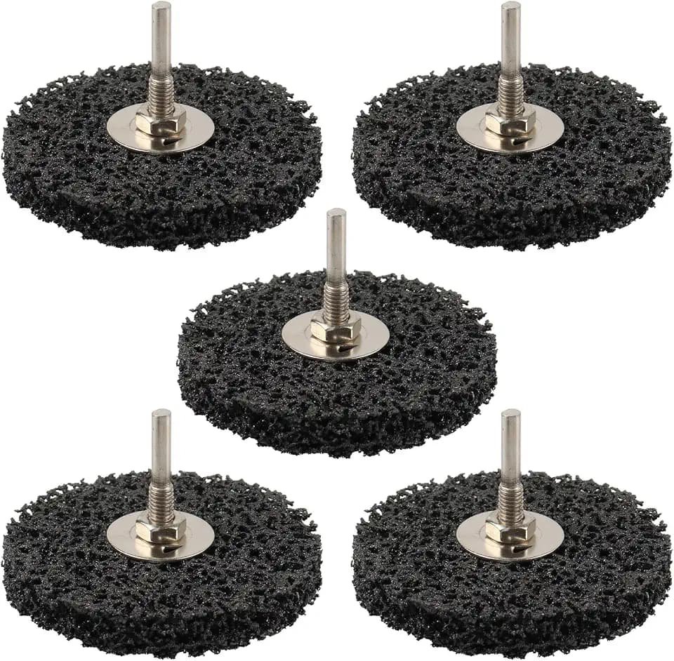 ZORUNNA 5Pcs 4" Paint Stripping Disc, Paint and Rust Stripper Wheel Drill