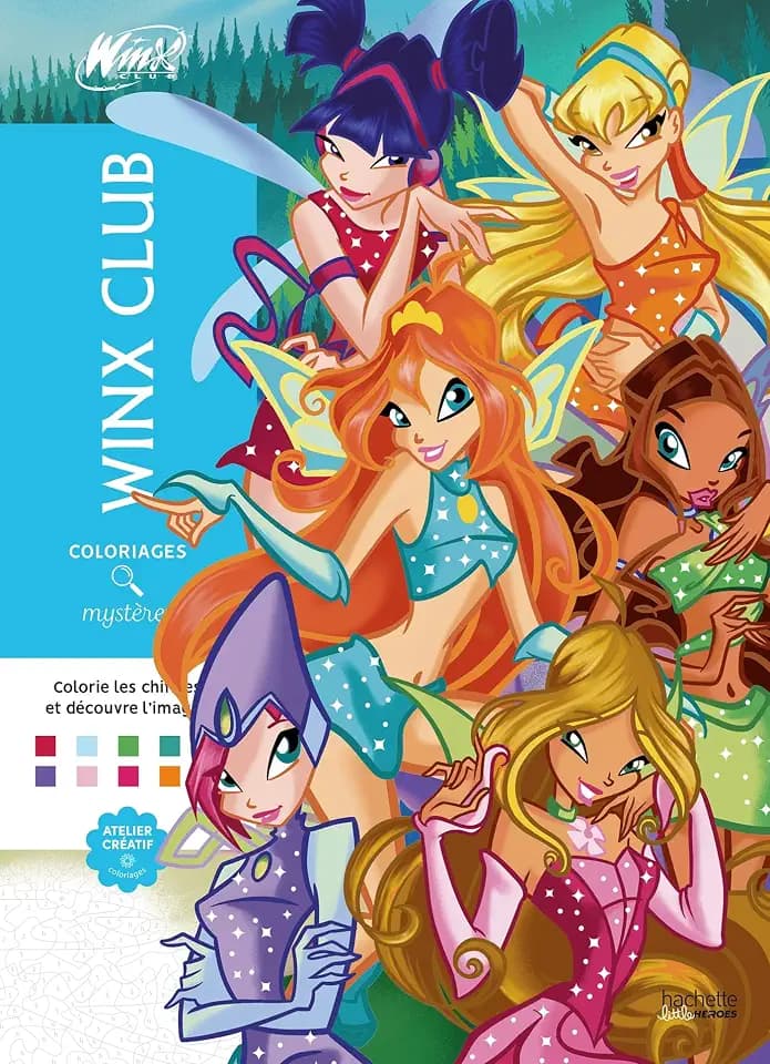 Coloriages Mystères - Winx Club: Colorie les chiffres et découvre l'image !