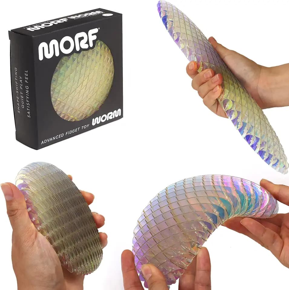Morf Worm 3D Sensory Fidget Toy for Kids and Adults, Unicorn, Large
