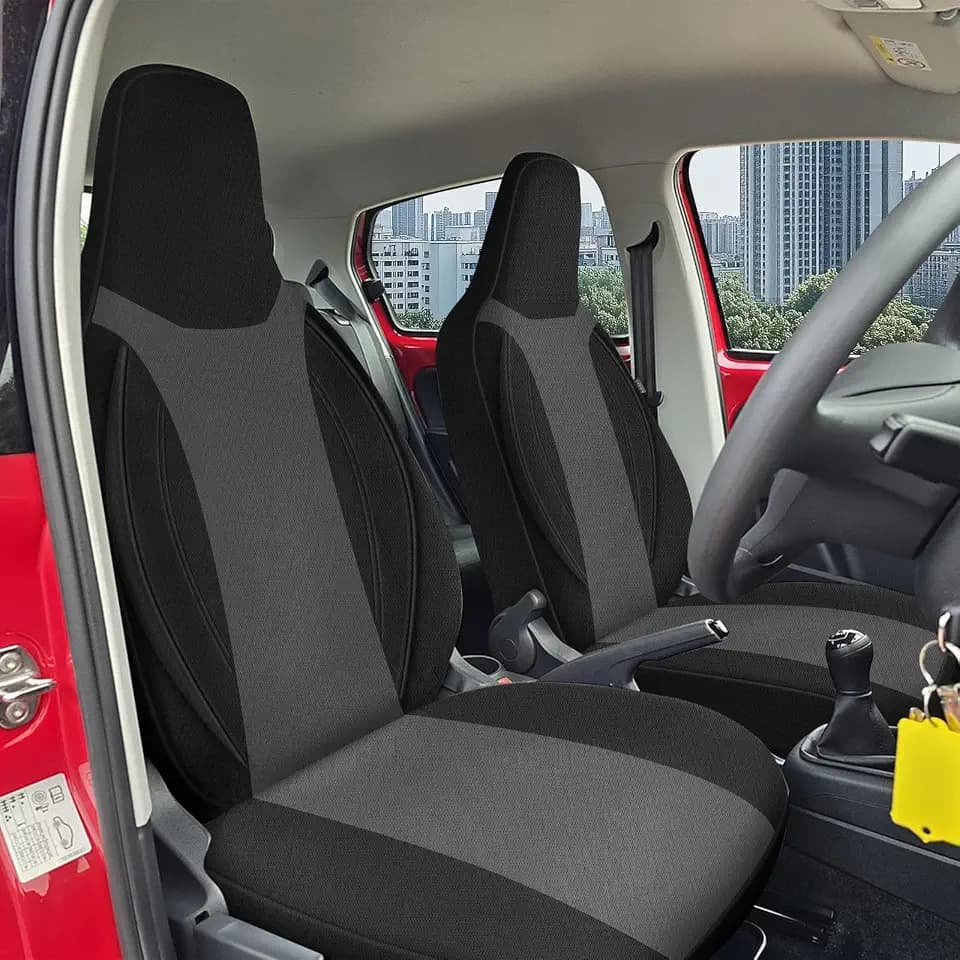Sitzbezüge Auto für 2011-2023 VW UP, Schwarz und Grau