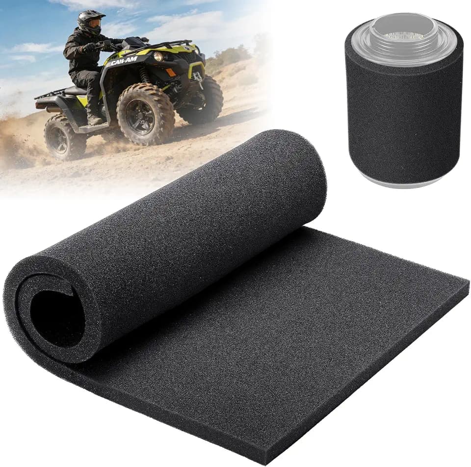 Air Filter Foam Sheet, Washable & Reusable 60 PPI Coarse Polyurethane Foam