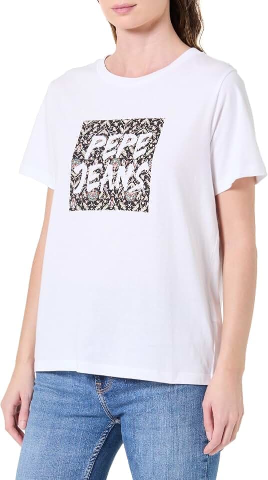 Pepe Jeans Damen W Floral Iii T-Shirt