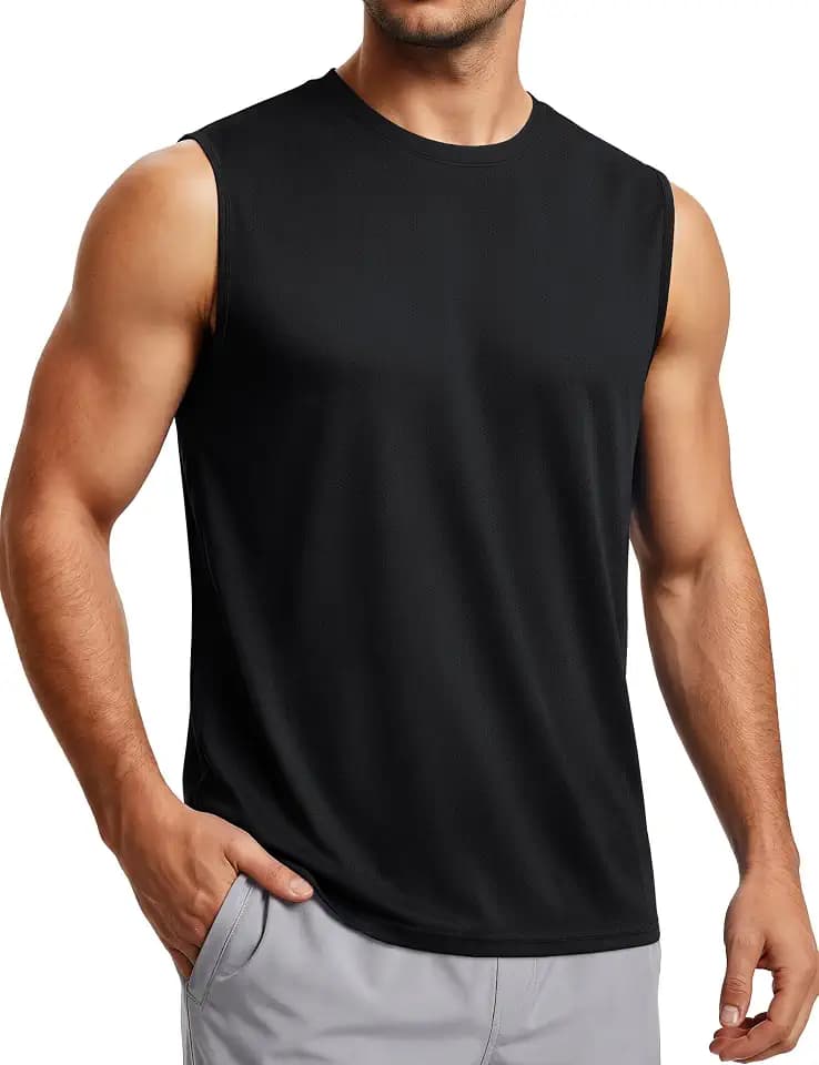 MAGCOMSEN Men's Sleeveless Tank Tops Quick Dry Workout Shirts