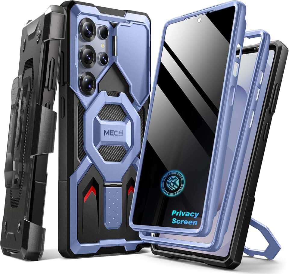 Tongate Magnetischer Ständer für Samsung Galaxy S25 Ultra Hülle, Blau