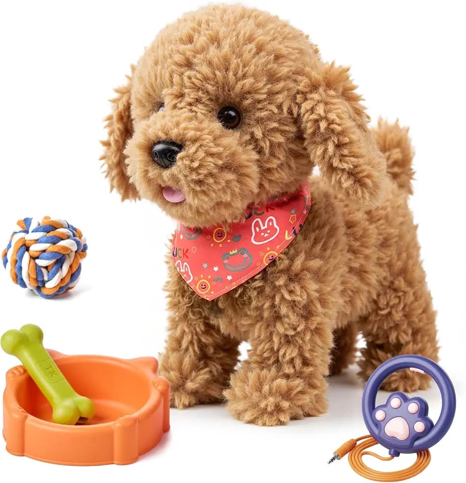 TUMAMA Walking and Barking Toy Dog for Kids 18M+