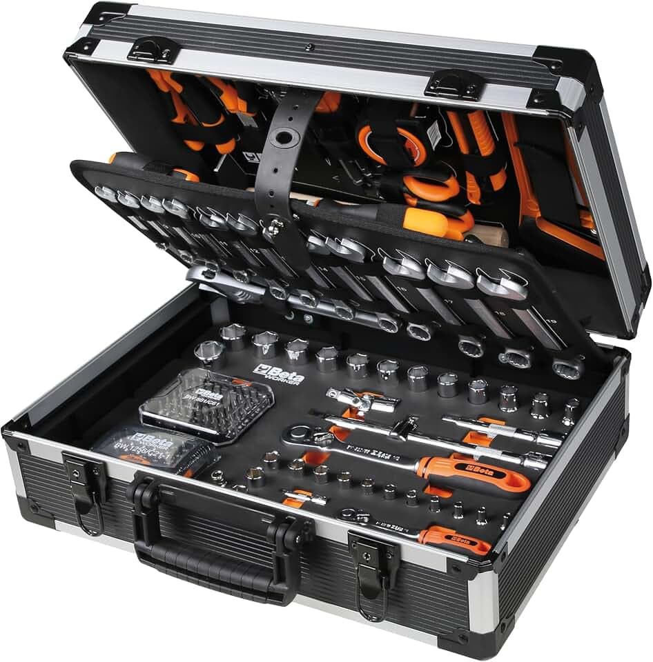 Beta BW 2056E - Werkzeugkoffer mit werkzeugsortiment, 163-teilig, für allgemeine instandhaltungsarbeiten