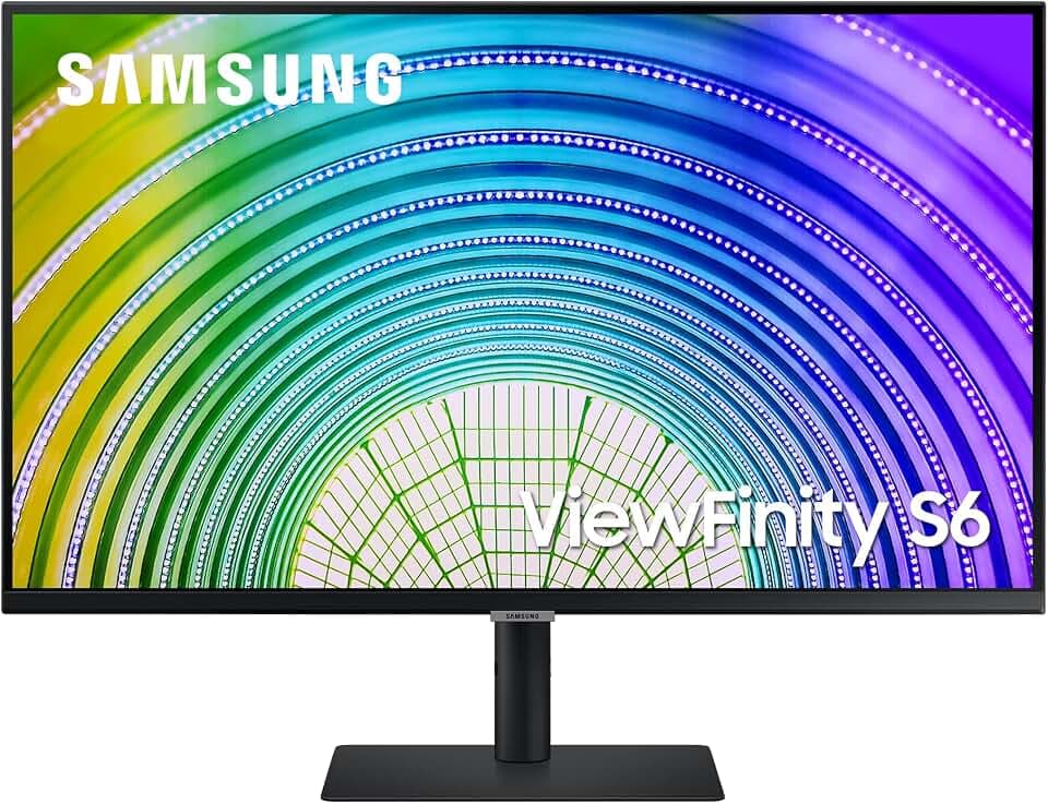 Samsung WQHD Monitor S6U S32A600UUU, 32 Zoll, IPS-Panel, WQHD-Auflösung, HDR10, AMD FreeSync, 5 ms Reaktionszeit, Bildwiederholrate 75 Hz, Auto Source Switch Plus, schwarz