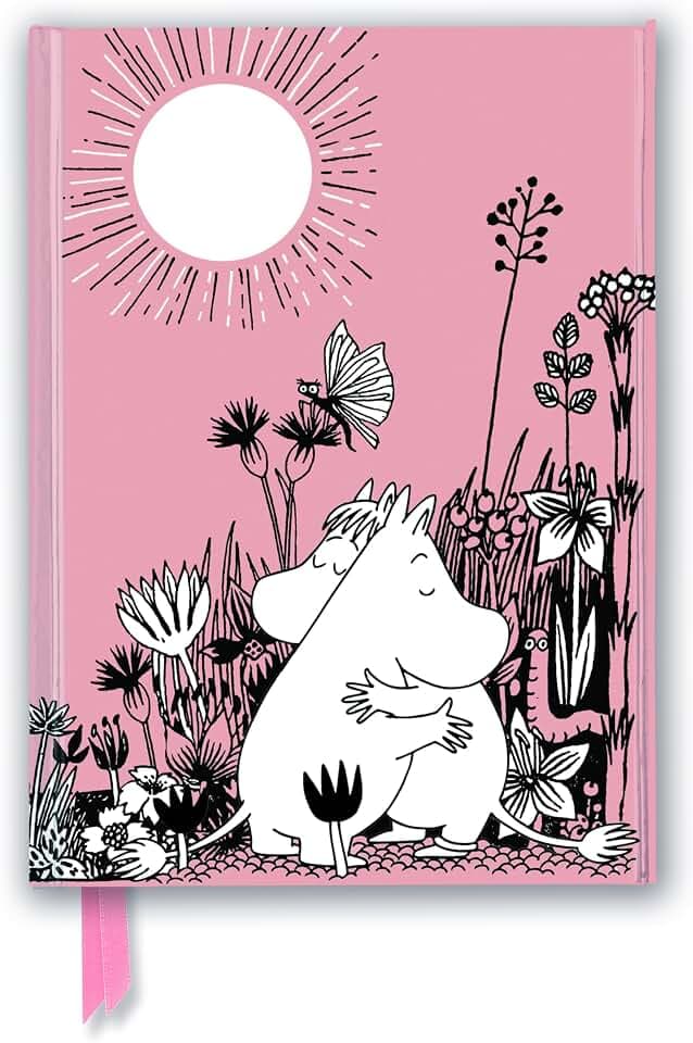 Moomin Love (Foiled Journal) (Flame Tree Notebooks): Unser hochwertiges, liniertes Blankbook mit festem, künstlerisch geprägtem Einband und ... Notizbuch DIN A 5 mit Magnetverschluss)