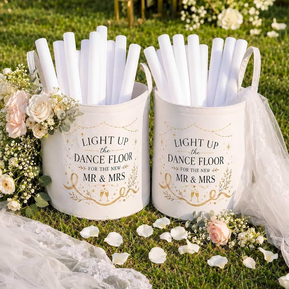 2 Pcs White Wedding Baskets With Handles, 15.7 Inch Large Wedding Baskets