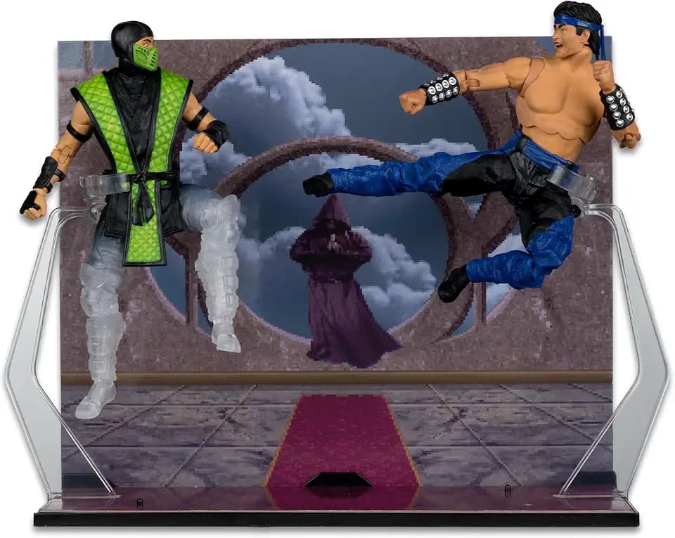 Liu Kang vs Reptile (Mortal Kombat Klassic) Deluxe 2-Pack 7" Figure