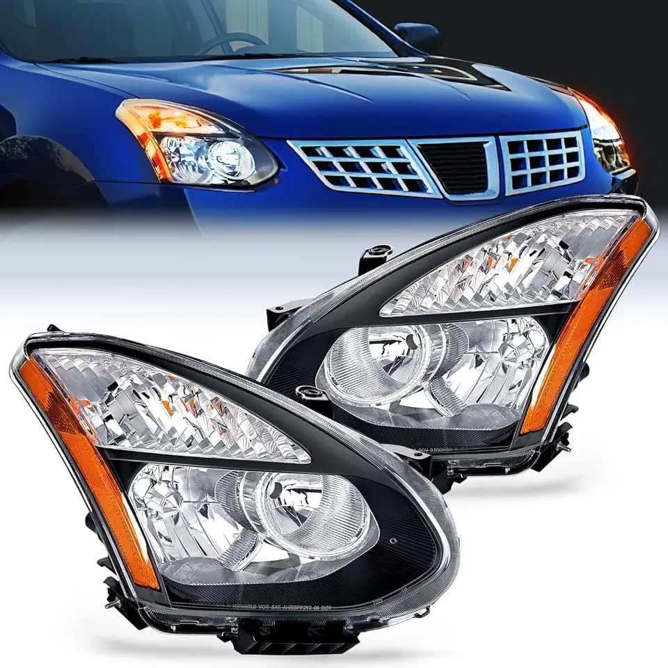 Nilight Headlight Assembly Compatible with Nissan Rogue 2008-2013
