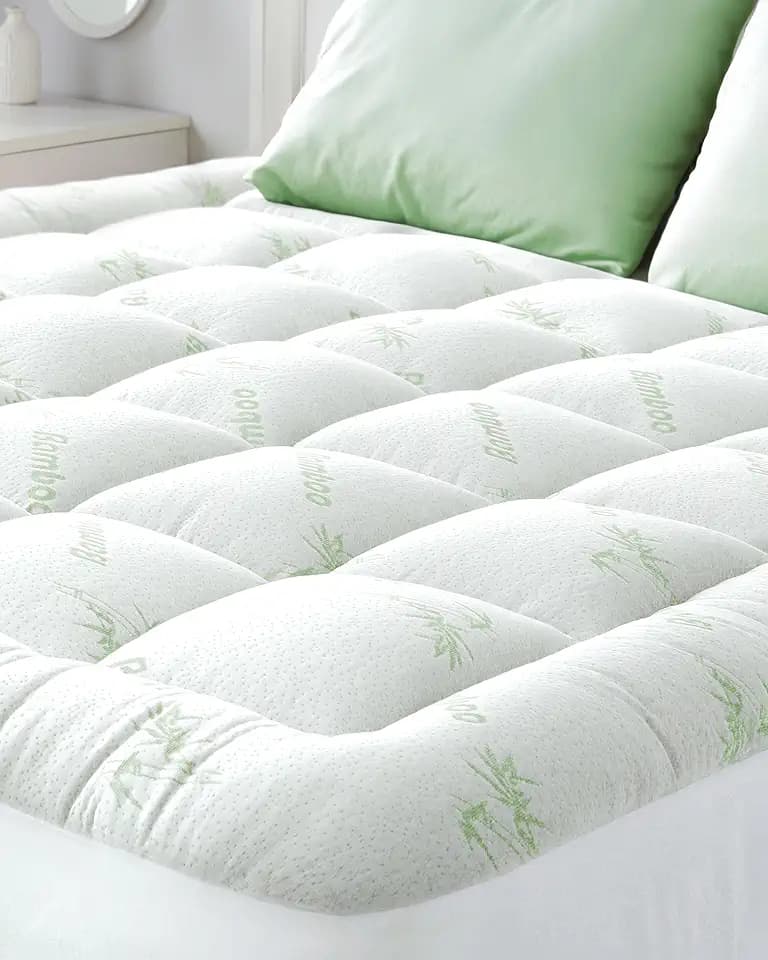 Niagara Matratzenschoner für Doppelbett, 160 x 190 cm, aus Bambus – atmungsaktiv und kühl – Komfort und Unterstützung – geeignet für Matratzen mit einer Dicke von 20 bis 50 cm