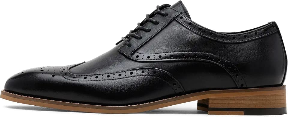 Jousen Mens Dress Shoes Leather Oxford Brogue Wingtip