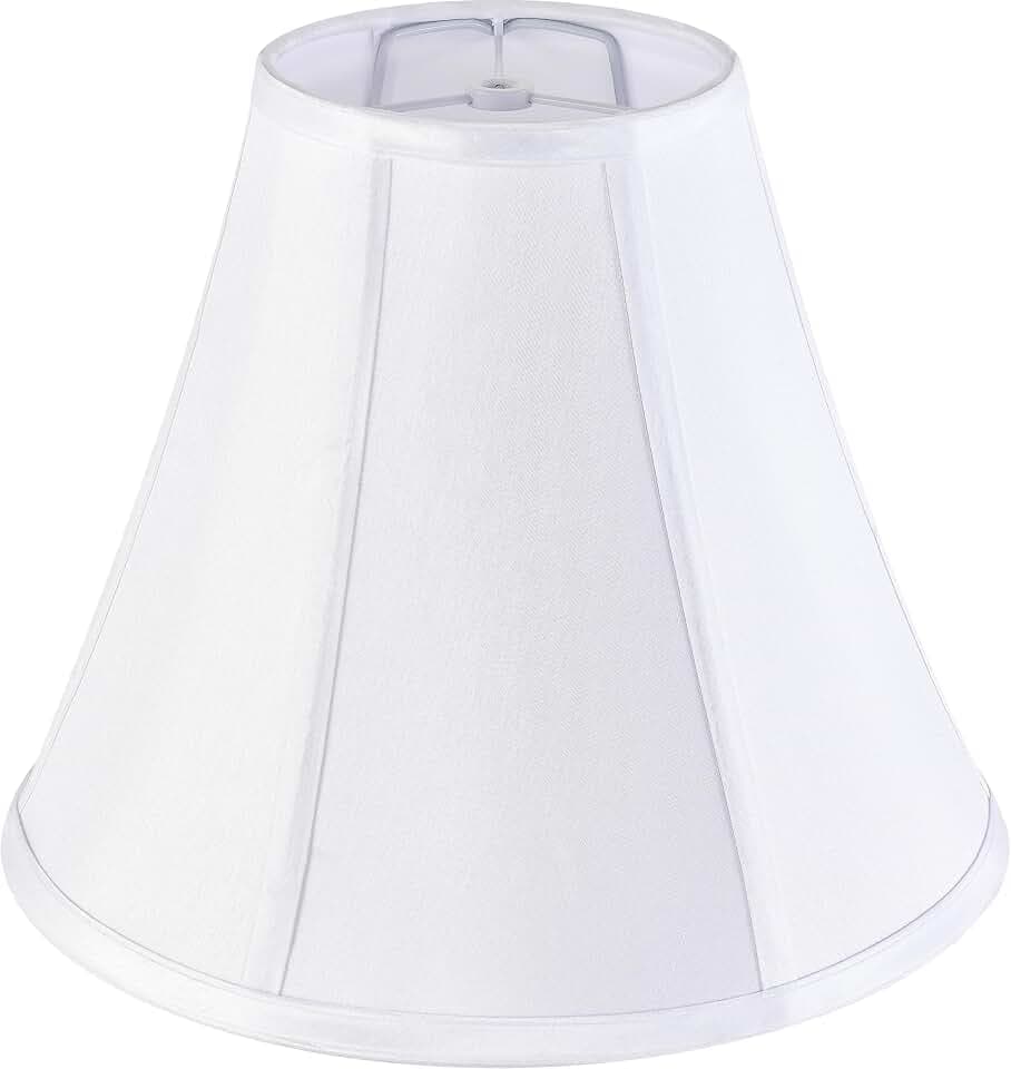 GO&SO Bell Lamp Shade White Medium 6" Top x 13" Bottom x 9.8" High