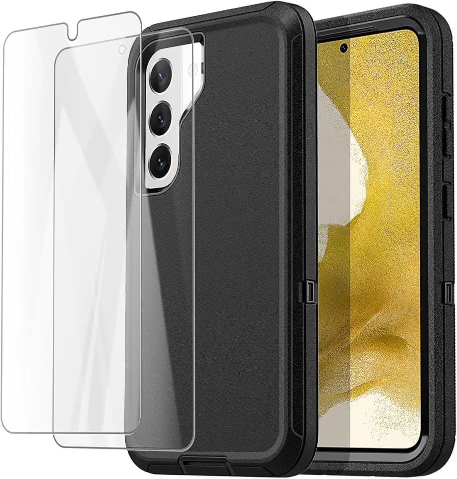 AICase for Samsung Galaxy S22 Case with Screen Protector,Heavy Duty Drop Protection Full Body Rugged Shockproof/Dust Proof Military Protective Tough Durable Phone Cover for Samsung S22 6.1“_5