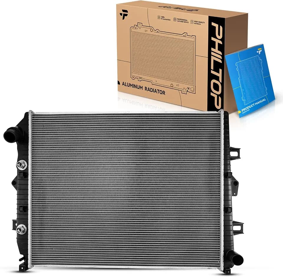 PHILTOP CU13244 Radiator 27-11/16"Core Compatible With 2011-2016 Silverado/Sierra 2500 HD/3500 HD 6.6L