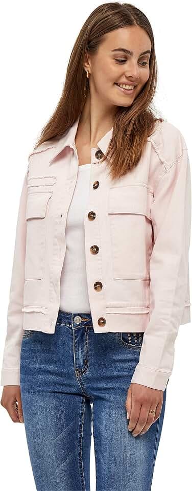Desires Damen Halisa Short Shirt Jacket kurze Hemdjacke (1er Pack)