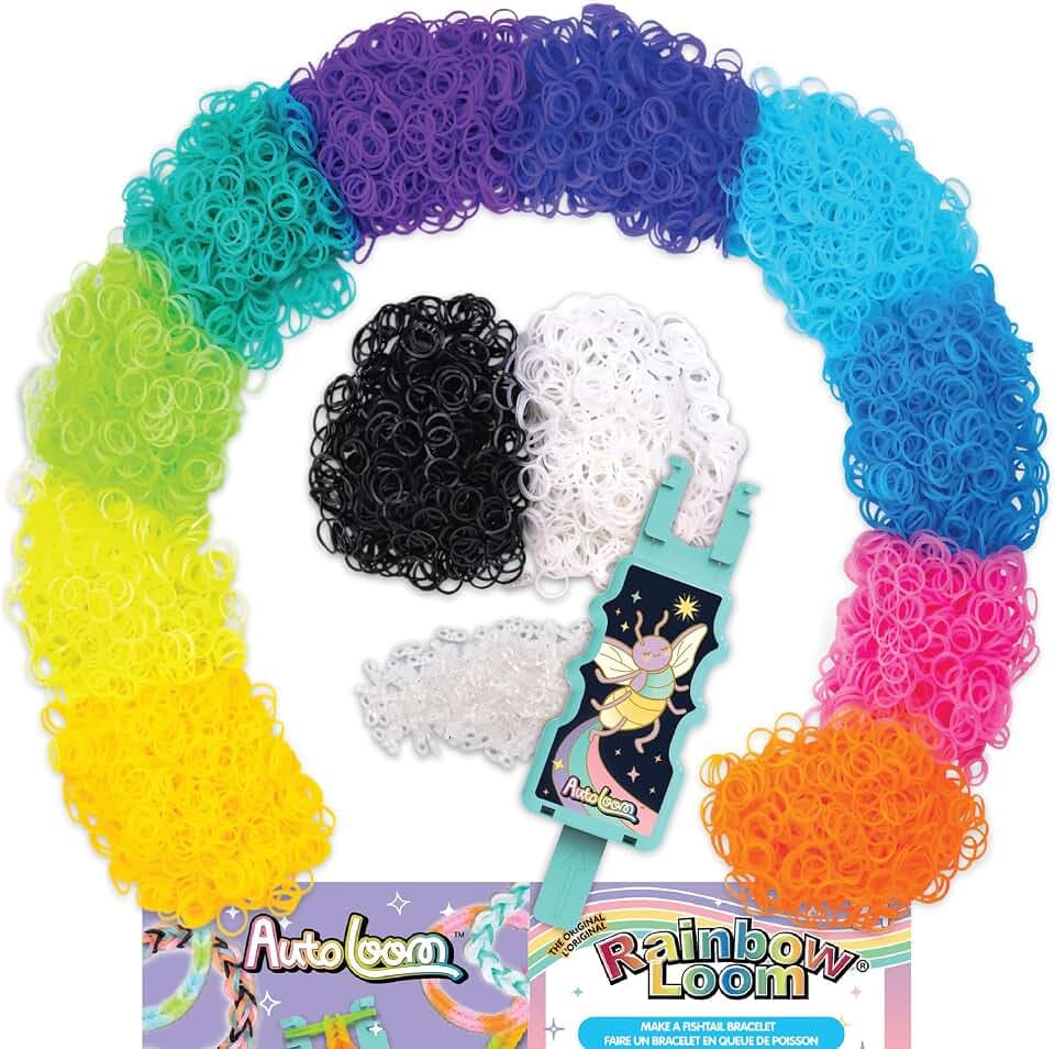 Rainbow Loom 6,000 Band Refill Featuring Glow w/Auto Loom, Craft Kit, 7+