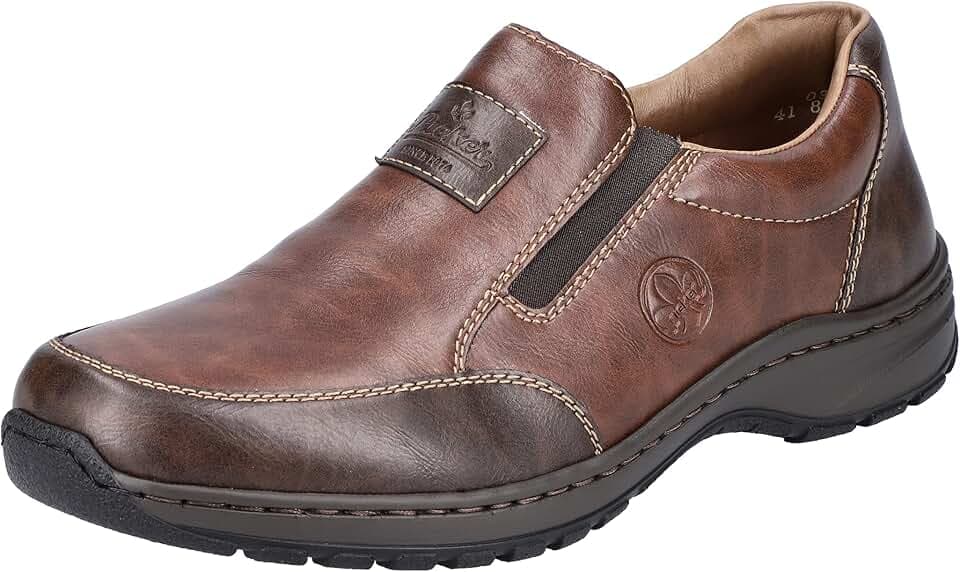 Rieker 03354-26 Herren Slipper Synthetik braun braun