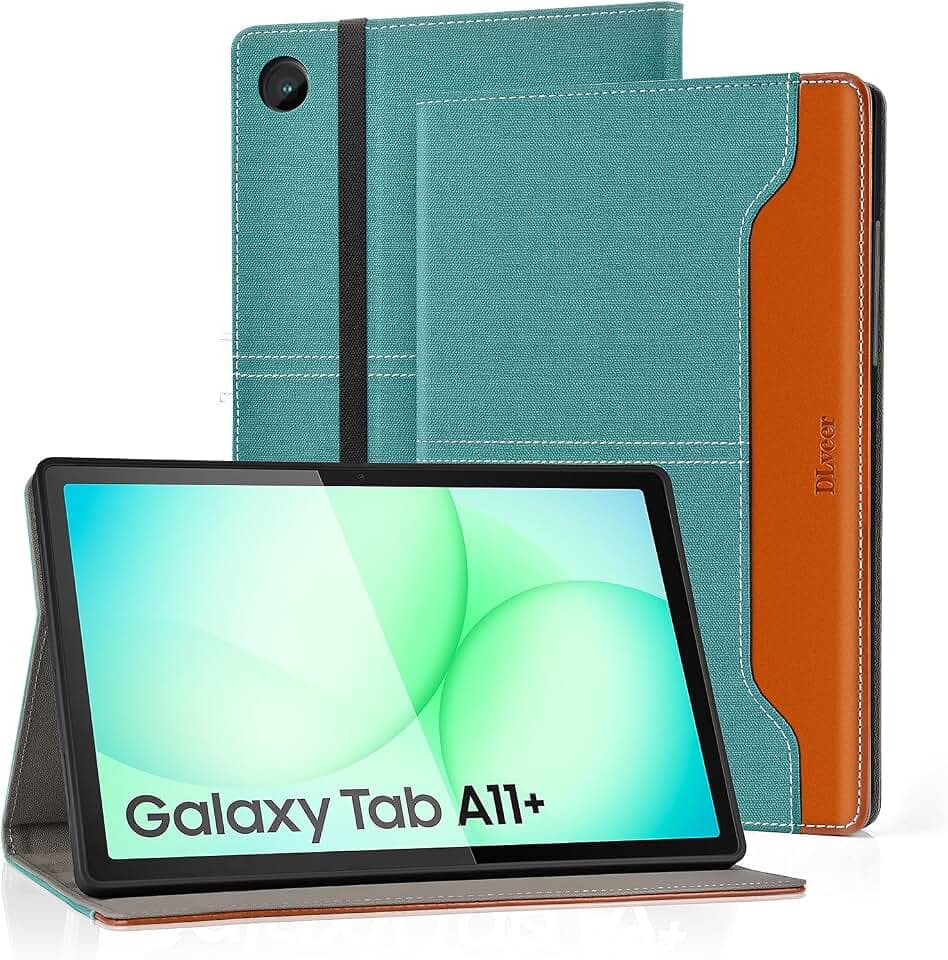 Hülle für Samsung Galaxy Tab A11/A9 Plus | Auto Schlaf/Wach,PU Leder/Soft TPU Hülle für Galaxy Tab A11+/A9+ 11 Zoll (Modelle SM-X230/ X236B/ X210/ X215/ X216)