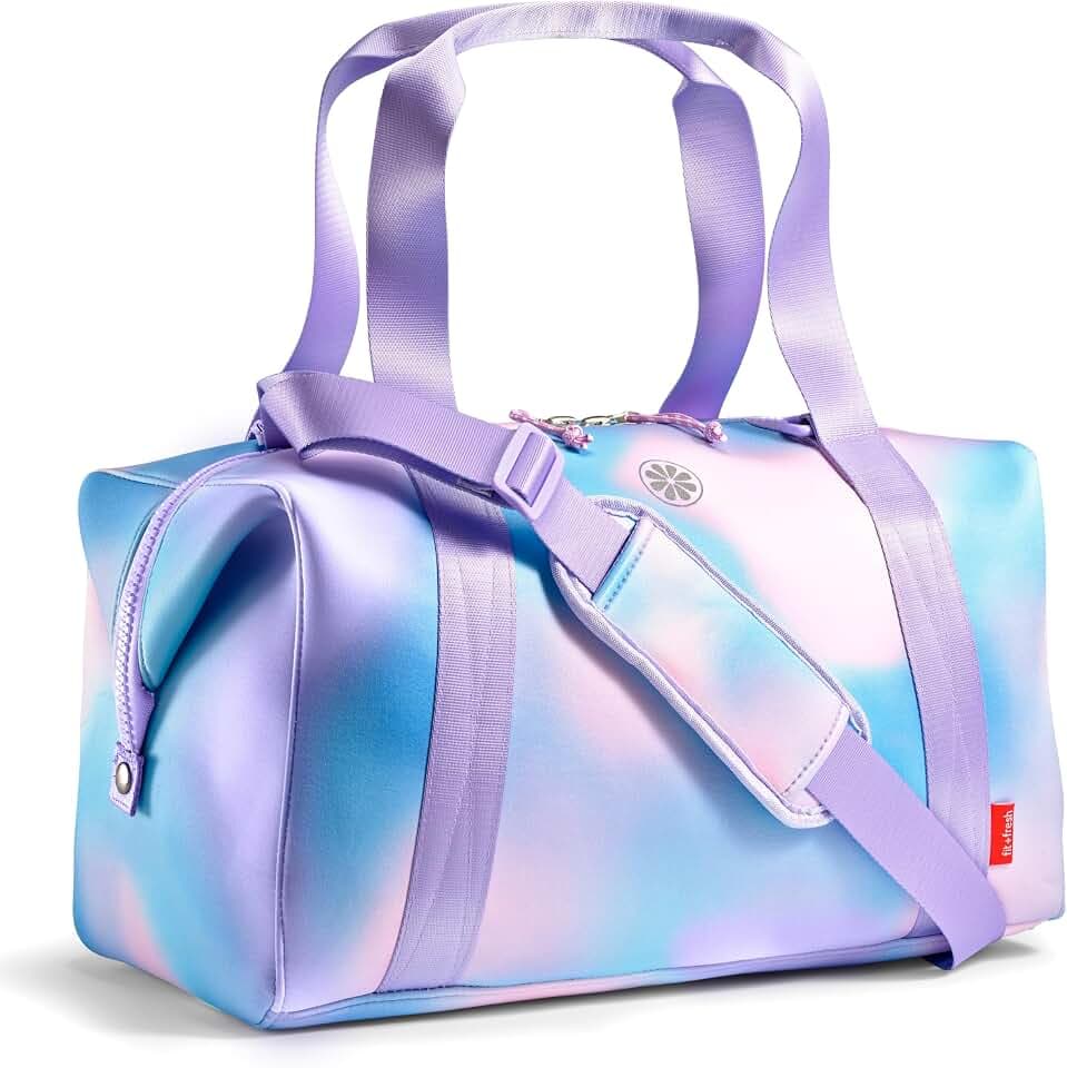 Fit & Fresh Neoprene Jr. Duffel Bag for Girls, Carry On Approved