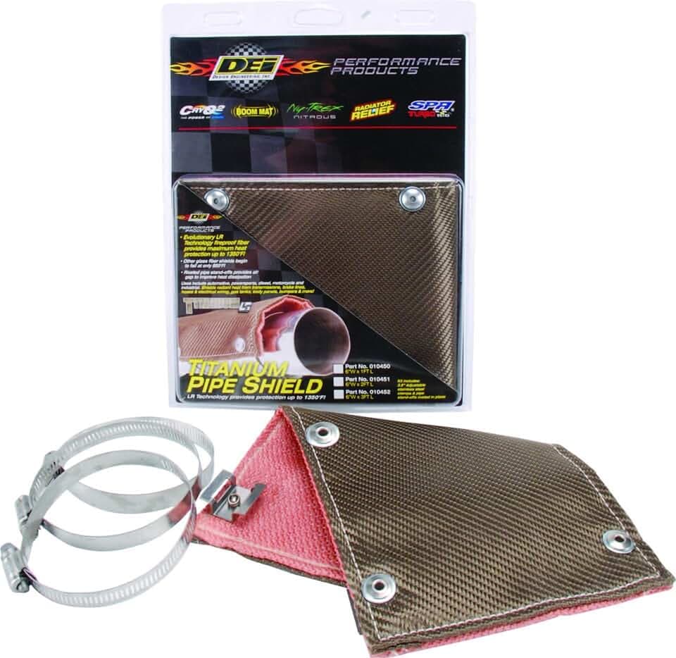 Design Engineering Titanium Pipe Shield 4" x 12" | Lava Rock Technology