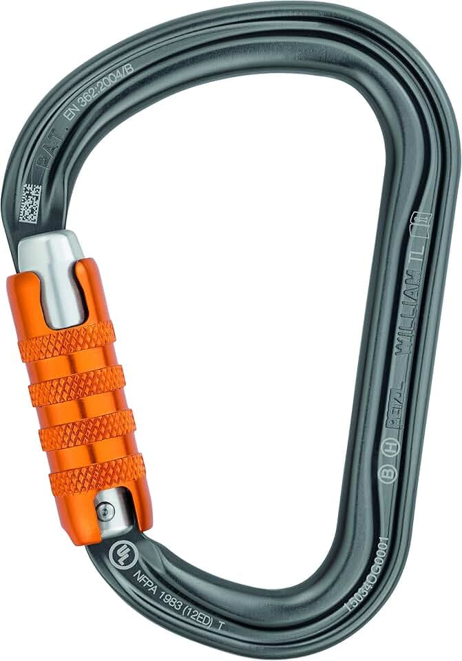 Petzl William Large Capacity Asymmetrical Pear-Shaped Carabiner - HMS Connector