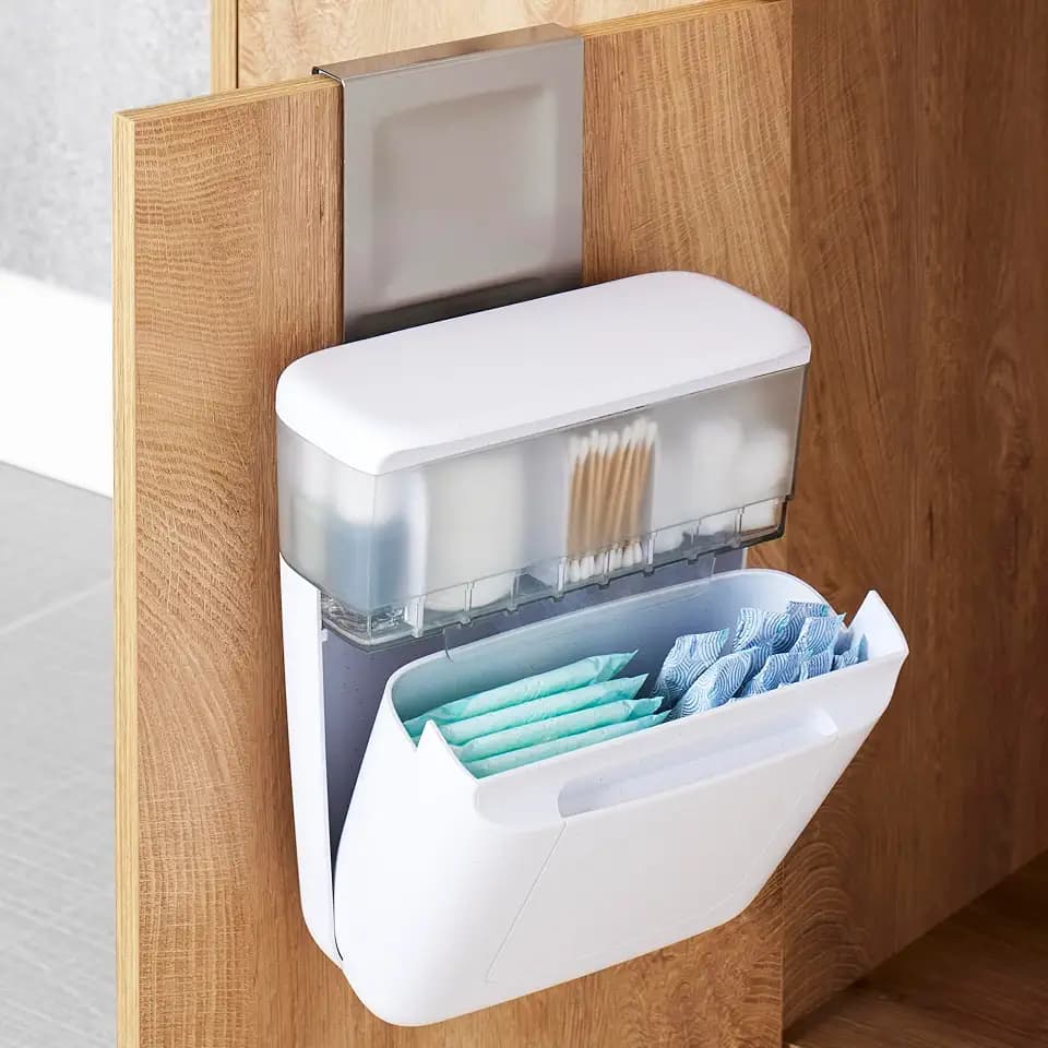 YouCopia DoorStash Toiletry Organizer, Hanging Cabinet Bathroom Storage