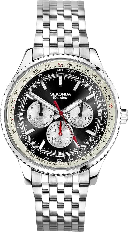 Sekonda Maverick Herren-Quarzuhr mit Analoganzeige, 43 mm