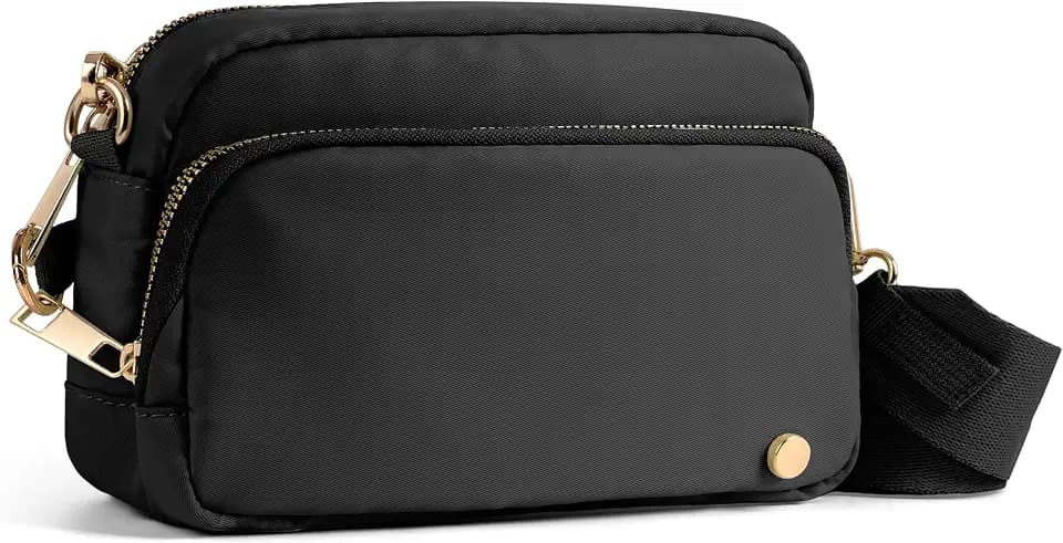 Joryin Anti Theft Crossbody Bag for Women, Slash-resistant RFID Blocking Travel Purses, 1.35L/3L Shoulder Bag, Nylon