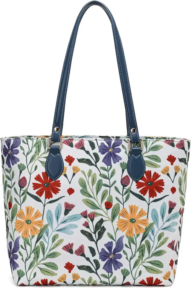 Tote bags for women, tote purse, nylon tote bag, with zipper and pockets, waterproof