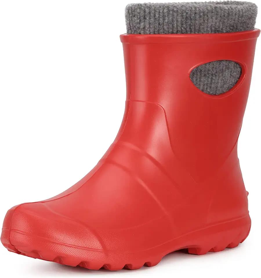 Ladeheid Damen Gummistiefel gefüttert und wasserdicht federleichte Eva Gummischuhe Winter LA-750