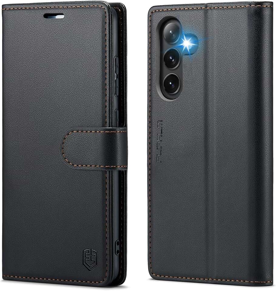 FLIPALM Wallet Case for Samsung Galaxy S25 5G, Black