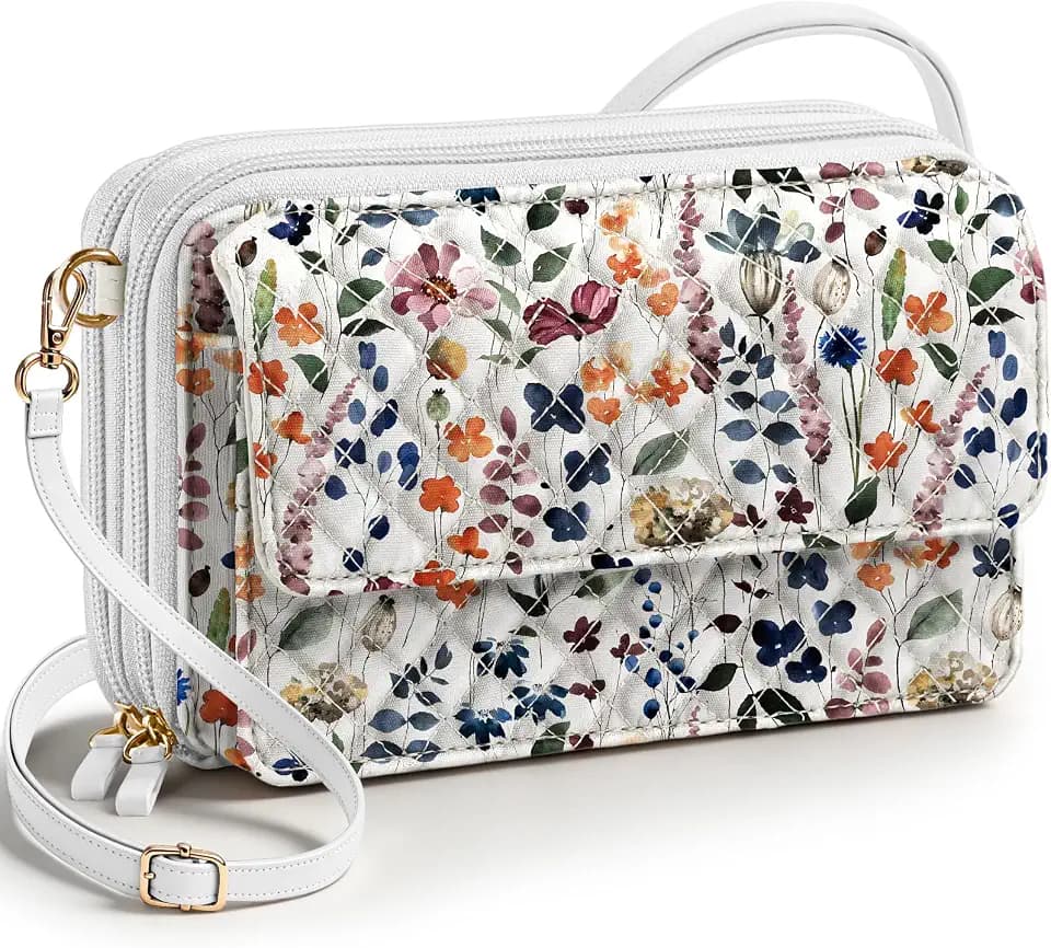 Miss Adola Cotton Quilted Crossbody Bag for Women