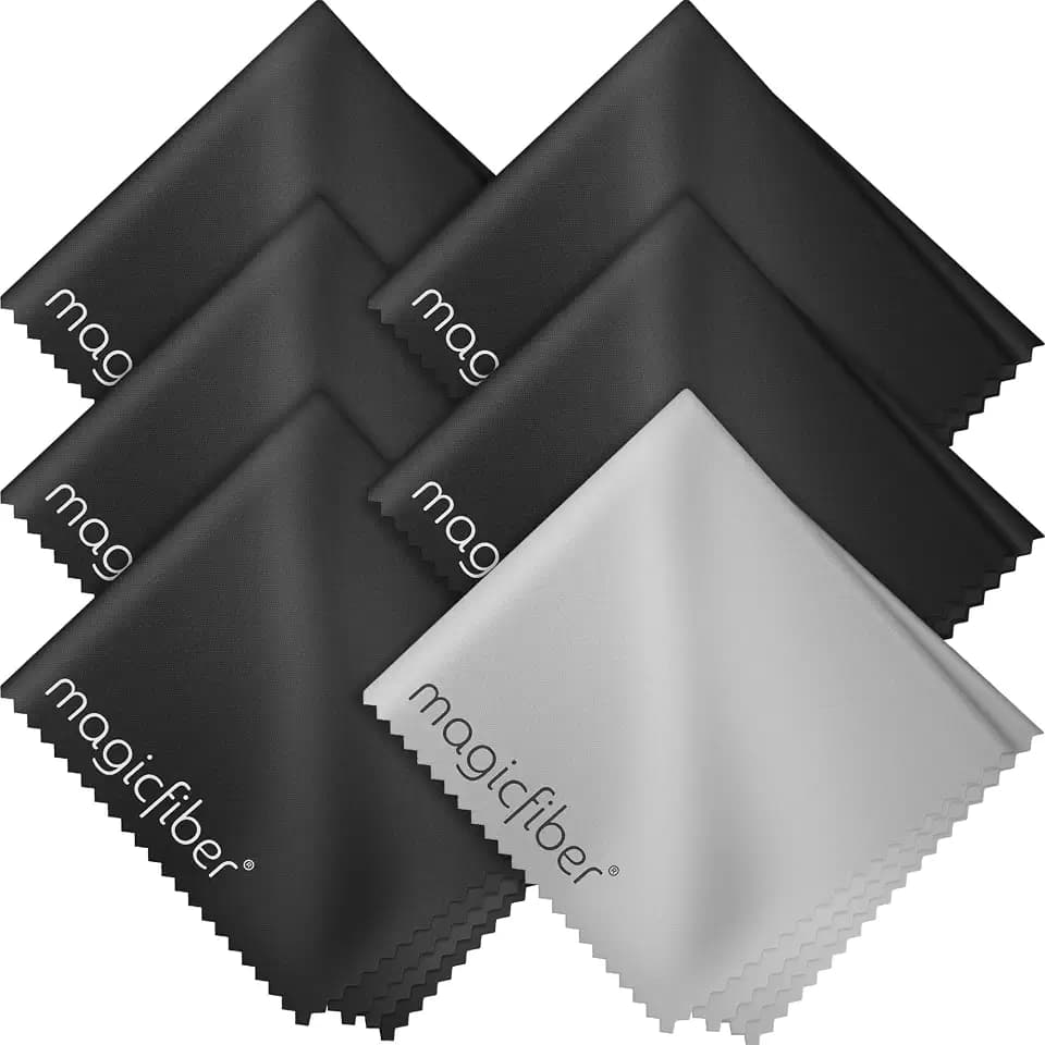 MagicFiber Microfiber Cleaning Cloth, Glasses Cleaner, Eyeglass Wipes, 6pk