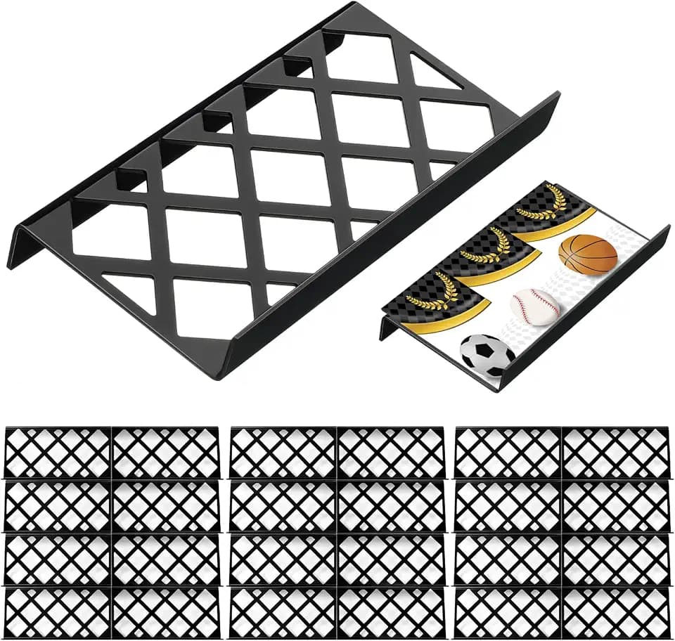 Yalikop 24 Pcs Trading Card Risers for Display Case, Hollow