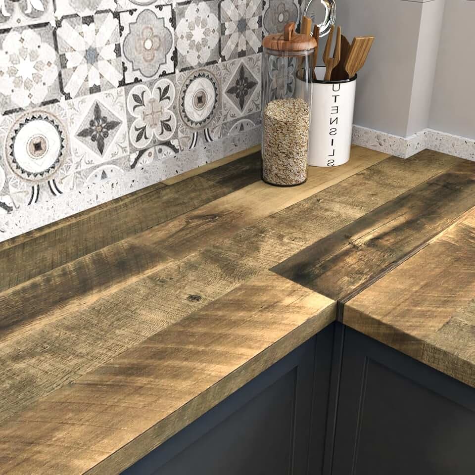 WESTICK Large Wood Conatct Paper Self Adhesive Counter Top Vinyl Wrap