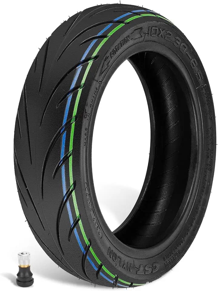 Tubeless-Reifen, 10 x 2,30 – 6,5, kompatibel mit dem Elektro-Scooter NIU KQi2 Pro, Ersatzreifen vorne und hinten, rutschfest, pannensicher (1 Stück)