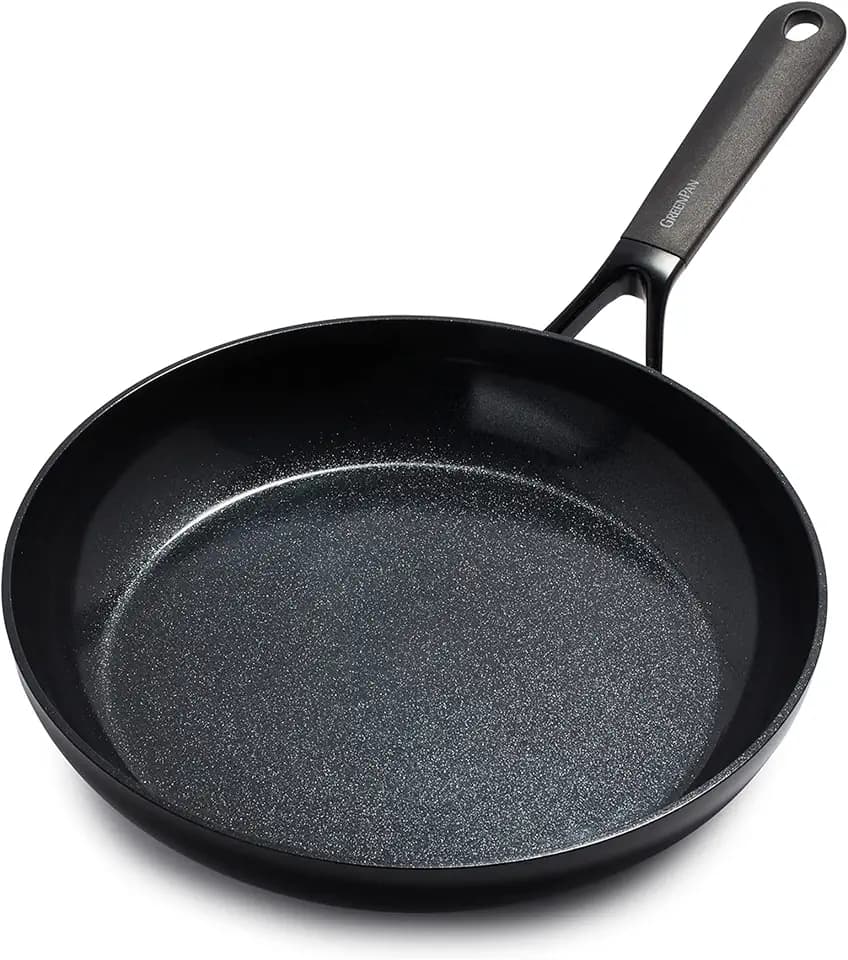 GreenPan SmartShape Gesunde 28 cm Keramik Antihaft Bratpfanne, PFAS-frei, Induktionsgeeignet, Backofengeeignet, Spülmaschinengeeignet, Schwarz