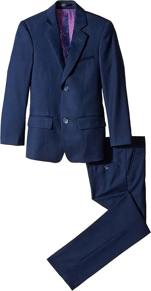 Isaac Mizrahi Big Boys' Slim Boys 2 Piece Cut Linen/Cotton Suit