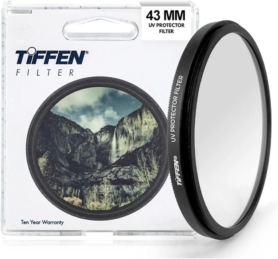 Tiffen 43mm UV Protector Filter 43mm Lens Filter Impact & Scratch Resistant