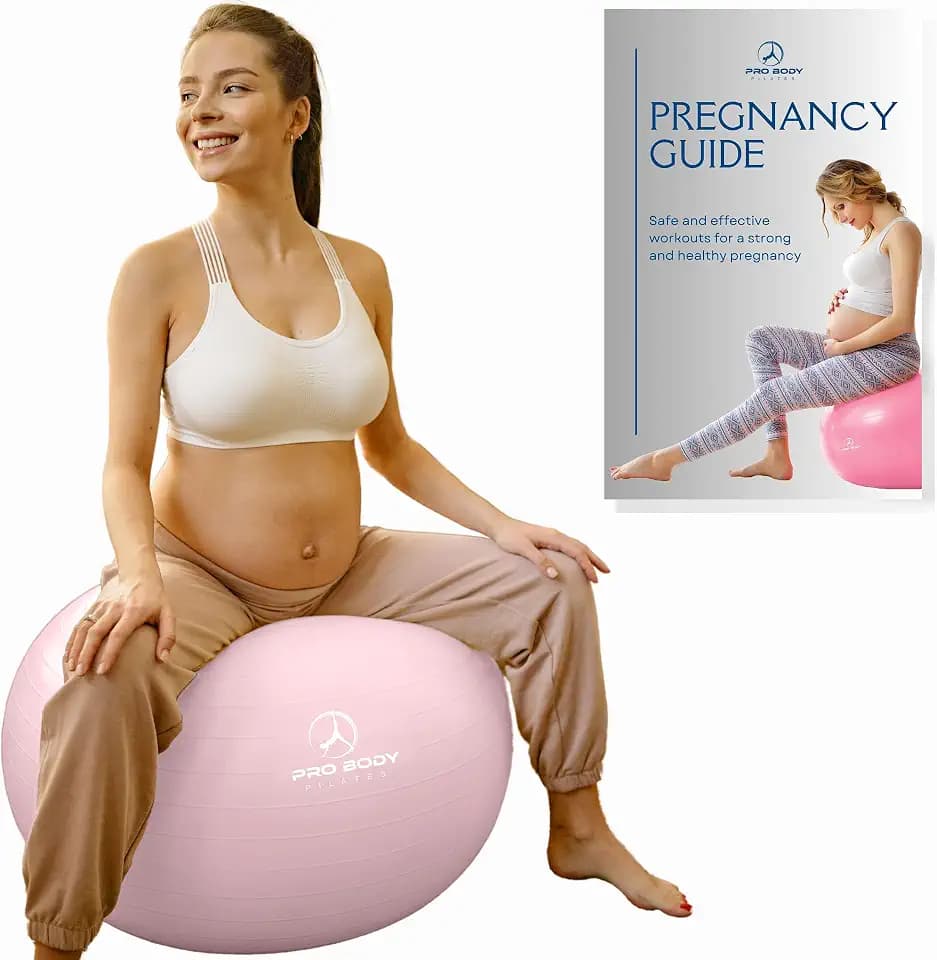 ProBody Pilates Pregnancy Ball with Guide - Birthing Ball