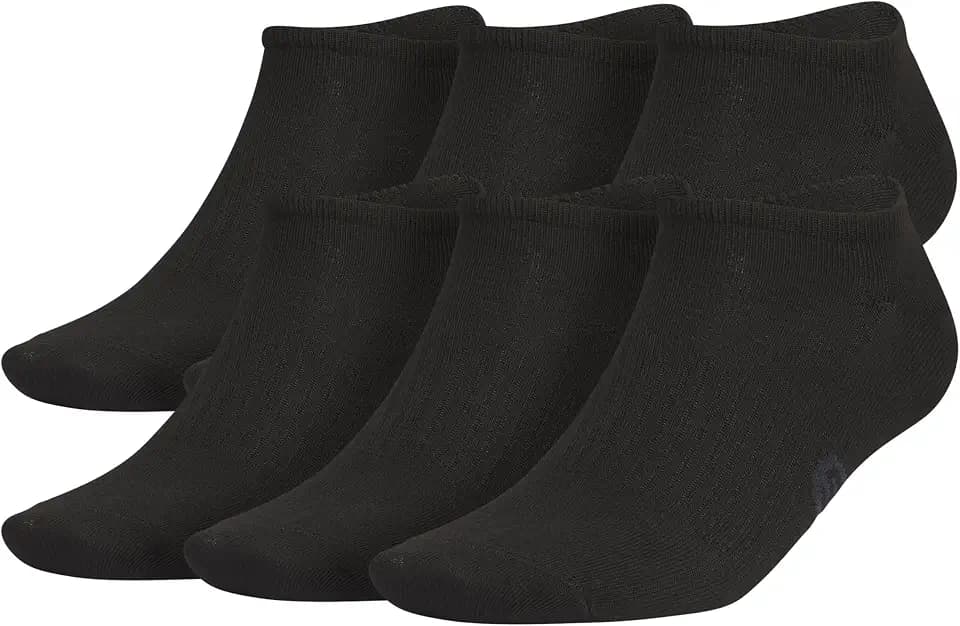 adidas Men's Superlite Classic No Show Socks 6 Pairs