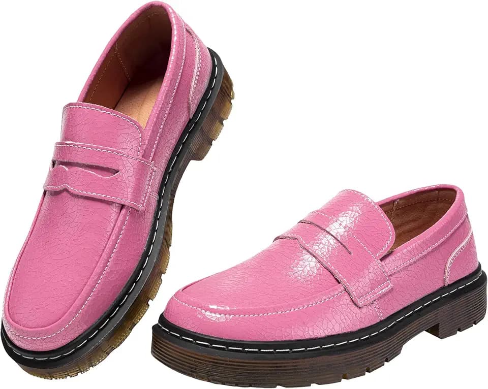 CLAKBLRG Women's Loafers Classic Penny Loafers for Women Fashion Driving Moccasins Women
