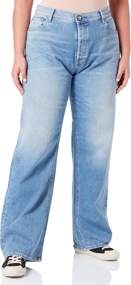 Replay Damen Jeans Jaylie Wide Leg Fit Rose Label