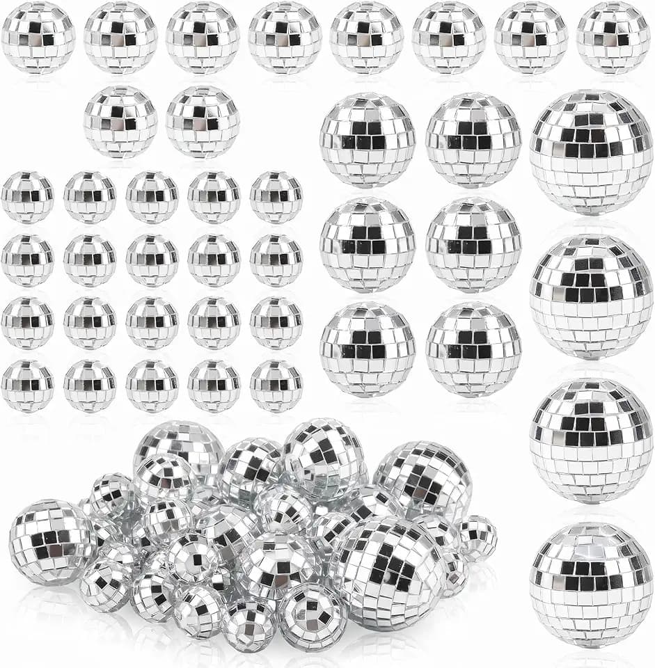 Discokugeln Set Glänzend Discokugel Klein Disco Ball Cake Toppers