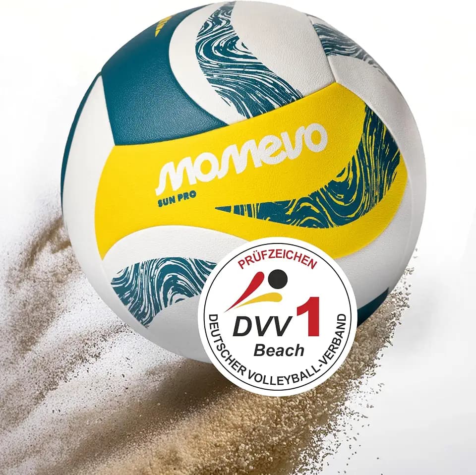 SunPro Offizieller Beachvolleyball - Größe 5, DVV Zertifiziert