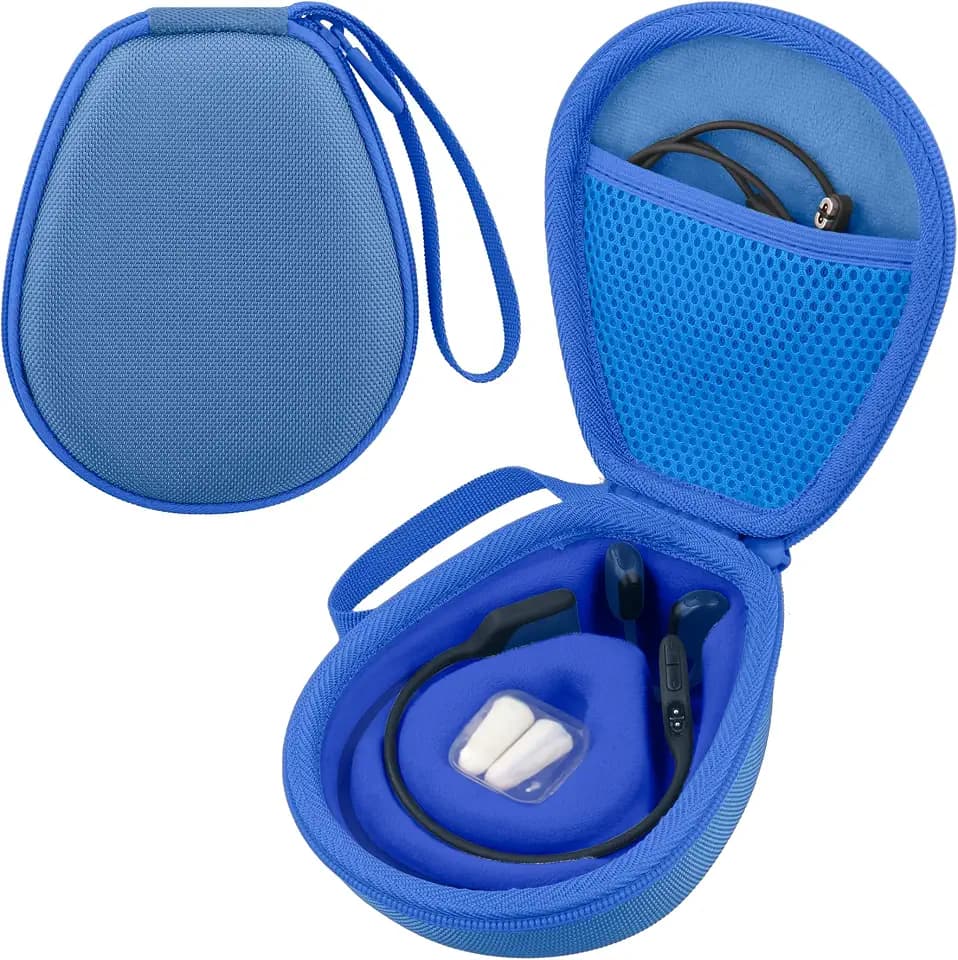 co2CREA Hard Case for SHOKZ OpenRun Pro 2/1/Mini,OpenMove,OpenSwim, Blue