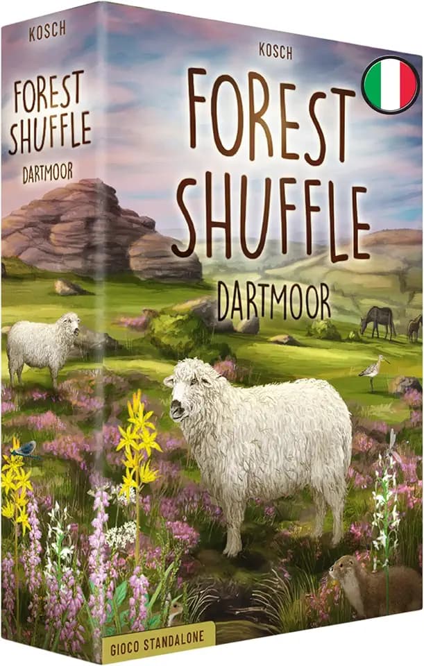 Asmodee Forest Shuffle Dartmoor Tischspiel, 10 Jahre, 2-5 Spieler, italienische Ausgabe